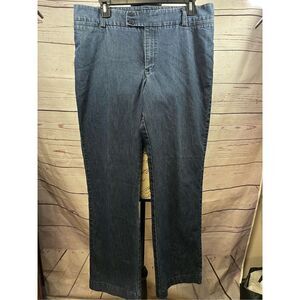 Lee Natural Straight Leg Jeans Womens 12 Medium Blue Denim Just Below Waist‎